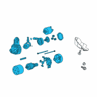 OEM 2009 Kia Optima REMAN Starter Diagram - 361003E020RU