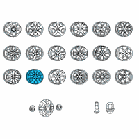 OEM 2021 Ram 1500 Aluminum Wheel Diagram - 5YD53LS1AA