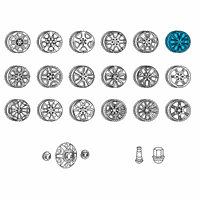 OEM 2021 Ram 1500 Aluminum Wheel Diagram - 5YD581D5AA