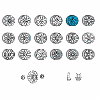 OEM 2019 Ram 1500 Aluminum Wheel Diagram - 5YD571AUAA