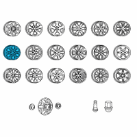 OEM 2019 Ram 1500 Aluminum Wheel Diagram - 5YD591UWAA