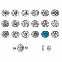 OEM 2019 Ram 1500 Wheel-Aluminum Diagram - 4755197AA