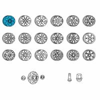 OEM 2020 Ram 1500 Aluminum Wheel Diagram - 5YD441XWAA