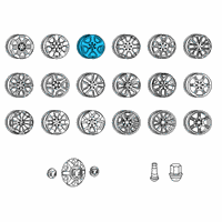 OEM 2021 Ram 1500 Aluminum Wheel Diagram - 5YD54LS1AA