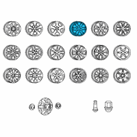 OEM Ram Aluminum Wheel Diagram - 5YD56SZ0AA