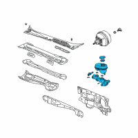 OEM Oldsmobile LSS Cylinder Asm, Brake Master Diagram - 19209230