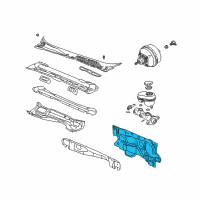 OEM 1999 Cadillac Seville Insulator-Dash Panel Front (Exterior) Diagram - 25696014