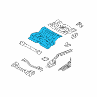 OEM Mercury Center Floor Pan Diagram - 7E5Z-5411160-A