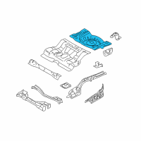 OEM Mercury Rear Floor Pan Diagram - 6E5Z-5411215-AA