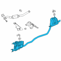 OEM Dodge Journey MUFFLER-Exhaust Diagram - 4880202AG