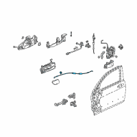OEM 2004 Honda Accord Cable Assembly, Left Front Inside Handle Diagram - 72171-SDN-A02