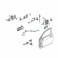 OEM 2004 Honda Accord Cable Assembly, Right Front Inside Handle Diagram - 72131-SDN-A02