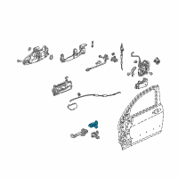 OEM 2004 Honda Accord Hinge, Left Front Door (Upper) Diagram - 67450-SDN-A01ZZ