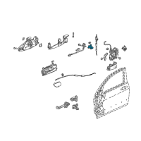 OEM 2003 Honda Accord Cylinder Set, Door Diagram - 72181-SDN-A01