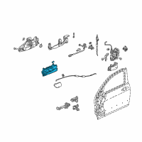 OEM 2003 Honda Accord Handle Assembly, Right Front Door Inside (Graphite Black) Diagram - 72120-SDN-A02ZA