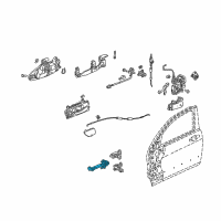 OEM Honda Accord Checker, Left Front Door Diagram - 72380-SDN-A02