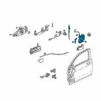 OEM 2005 Honda Accord Set Lock, R FR Door S Diagram - 72112-SDN-A03