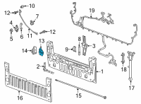 OEM 2019 Chevrolet Silverado 1500 LD Latch Diagram - 23392726