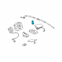 OEM 2007 Pontiac G5 Side Sensor Diagram - 15212949