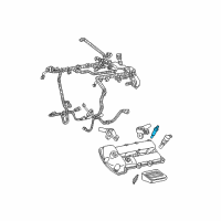 OEM 2001 Lincoln LS Cylinder Head Temperature Sensor Diagram - XW4Z-6G004-BA