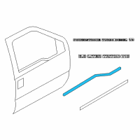 OEM 2004 Ford Excursion Belt Weatherstrip Diagram - F81Z-2521453-AA