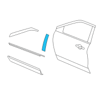 OEM 2014 Ford Explorer Applique Diagram - BB5Z-7820555-BC