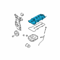 OEM Nissan Versa Cover Assembly - Valve Rocker Diagram - 13264-5H70A