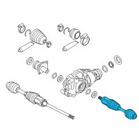 OEM 2012 BMW 550i GT xDrive Cv Axle Assembly Left Diagram - 31-60-7-606-027