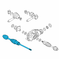 OEM 2012 BMW 550i GT xDrive Front Right Axle Shaft Diagram - 31-60-7-606-026