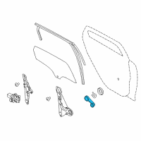 OEM 2013 Ford Focus Window Handle Diagram - CV6Z-5423342-AA