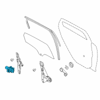 OEM 2018 Ford Transit Connect Window Motor Diagram - 6CPZ-5423395-A