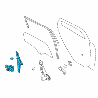 OEM 2017 Ford Focus Window Regulator Diagram - BM5Z-5827001-B