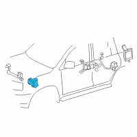 OEM 2011 Lexus LX570 Sensor Sub-Assembly, Height Control Diagram - 89406-60030