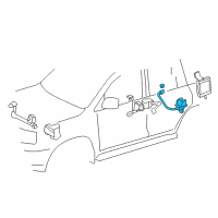 OEM 2014 Lexus LX570 Sensor Sub-Assembly, Height Control Diagram - 89408-60040