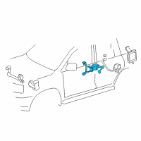 OEM 2017 Lexus LX570 Sensor Sub-Assy, Height Control, Rear RH Diagram - 89407-60031