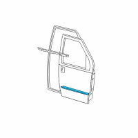 OEM 2002 Ford E-250 Econoline Molding Diagram - F3UZ-1620878-AY