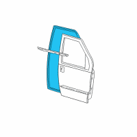 OEM 1993 Ford E-150 Econoline Weatherstrip Diagram - F2UZ-1520709-A