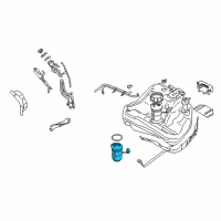OEM 2001 Chrysler Sebring Fuel Pump Assembly Diagram - MR508282