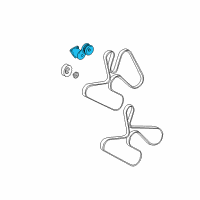 OEM 1999 Dodge Ram 3500 TENSIONER-Belt Diagram - 53010255