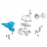 OEM Toyota Highlander Air Inlet Diagram - 17750-0P110