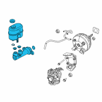 OEM Chrysler Aspen Brake Mastr Cylinder Diagram - 68046474AA