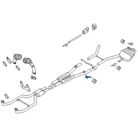 OEM 2015 BMW 640i Gran Coupe Bracket, Rear Silencer Right Diagram - 18-20-7-622-232