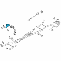 OEM BMW 550i Catalytic Converter Diagram - 18-32-7-645-232