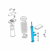 OEM BMW 340i Rear Shock Absorber Diagram - 37-12-6-874-513