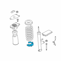 OEM BMW 330i Lower Spring Pad Diagram - 33-53-6-791-709
