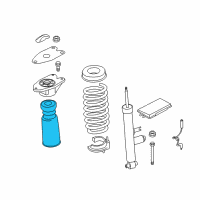 OEM 2021 BMW M2 Additional Damper, Rear, W/ Prot. Tube Diagram - 31-33-7-847-662