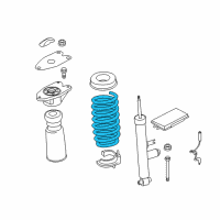 OEM 2013 BMW ActiveHybrid 3 Rear Coil Spring Diagram - 33-53-6-851-929