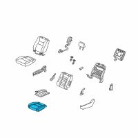 OEM Honda Ridgeline Pad, Right Front Seat Cushion Diagram - 81137-SJC-L71