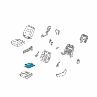 OEM 2011 Honda Ridgeline Heater, Right Front Seat Cushion Diagram - 81134-SJC-L01