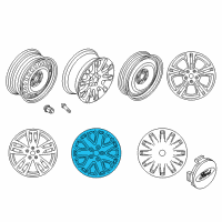 OEM 2012 Ford Focus Wheel Cover Diagram - CV6Z-1130-B